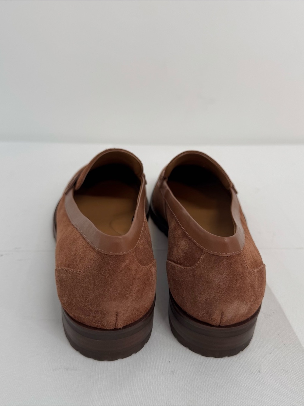 NEW $159 TALBOTS Cassidy Suede Penny Loafers Women's Size 8.5 Cognac - Picture 7 of 12